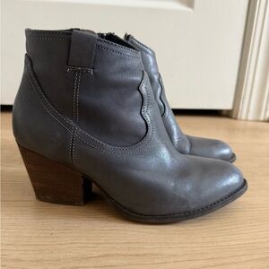 Steve Madden Charcoal Ankle Booties